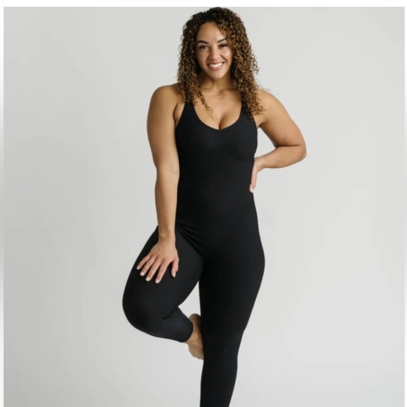 ZYIA Pants - Zyia Black Reve Jumpsuit Sz M